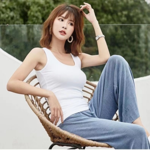 柔感帶胸墊背心